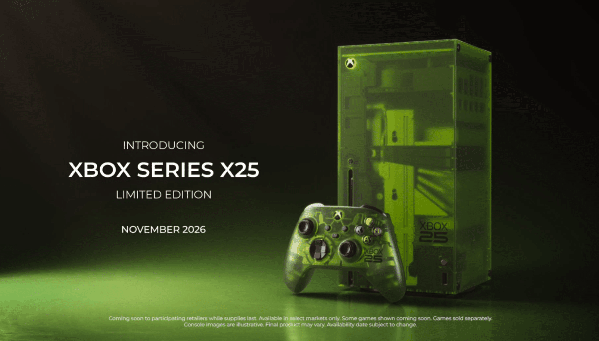 Nueva consola Xbox Series X25 y su control de edición especial