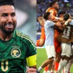 El conjunto asiático se puso en ventaja en el minuto 41 gracias a un gol del defensor Abdulelah Al-Amri.