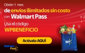 Walmart Pass en México: Actívalo con el código WPBENEFICIO y obtén Envíos Gratis
