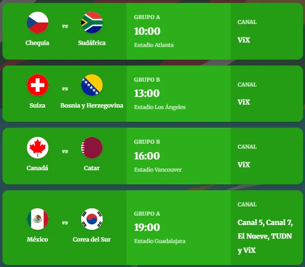 Partidos del 18 de Junio – Jointly News