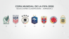 Primeros invitados a dieciseisavos de final del mundial 2026.