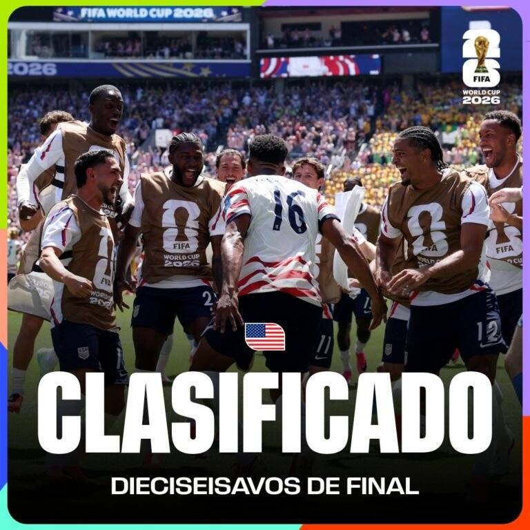 Estados Unidos vence 2-0 a Australia.