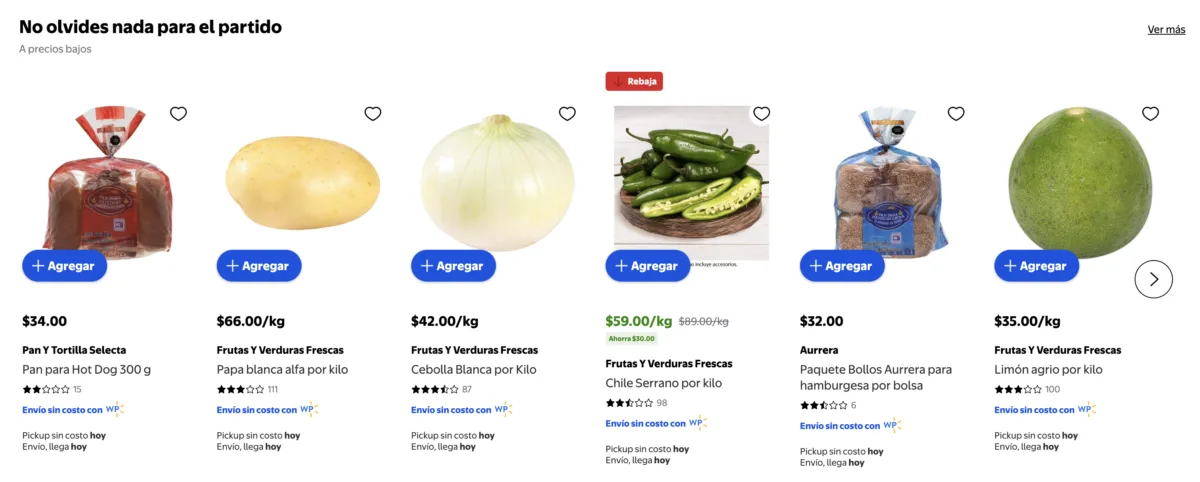 Descuento en Chile Serrano por kilo de $89.00 pesos a $59.00 pesos cada uno por el martes de frescura