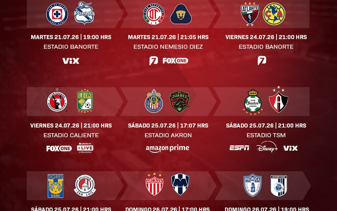 El Torneo Apertura 2026 de la Liga MX vive una Jornada 2 de locura, marcada por partidos adelantados debido al próximo compromiso del Campeón de Campeones.
