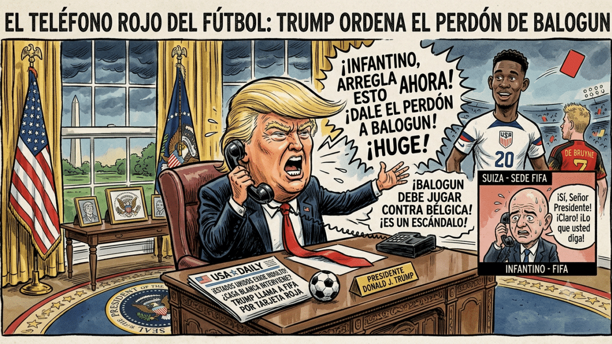 Escándalo Mundial: La Casa Blanca intervino directamente ante la FIFA para anular la tarjeta roja del delantero estadounidense Folarin Balogun antes del partido contra Bélgica.