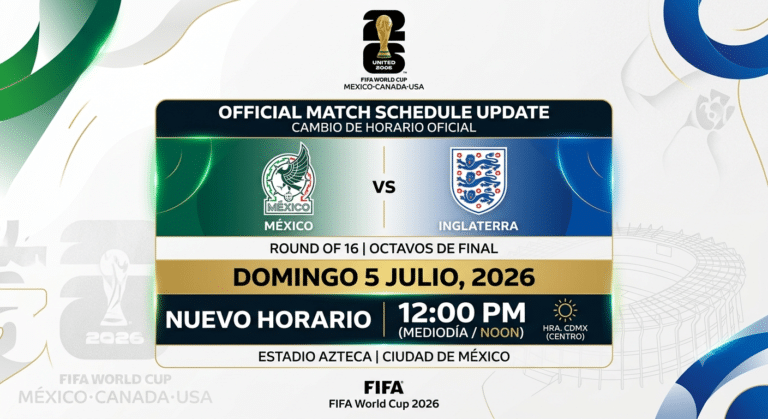 En un giro inesperado que ha puesto a correr a organizadores, televisoras y aficionados, la FIFA y el comité organizador local anunciaron una modificación de última hora en la agenda de la Copa Mundial 2026.