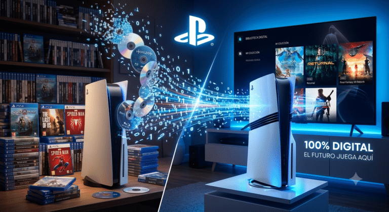 Las decisiones estratégicas más recientes de Sony, como el lanzamiento de la PS5 Digital Edition y la nueva PS5 Pro —que prescinde del lector de discos de fábrica—