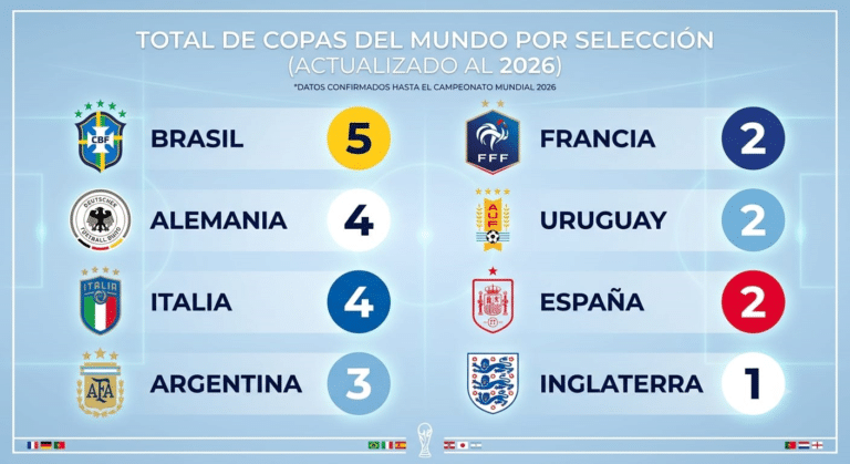 Con este triunfo de "La Roja", el selecto grupo de campeones del mundo actualiza sus vitrinas tras la conclusión de la primera Copa del Mundo de 48 equipos.