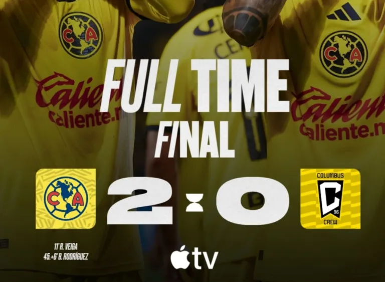 El Club América avanzó a las Semifinales de la Leagues Cup 2026 tras derrotar 2-0 a Columbus Crew.