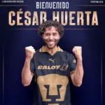 César "Chino" Huerta regresa oficialmente a los Pumas de la UNAM