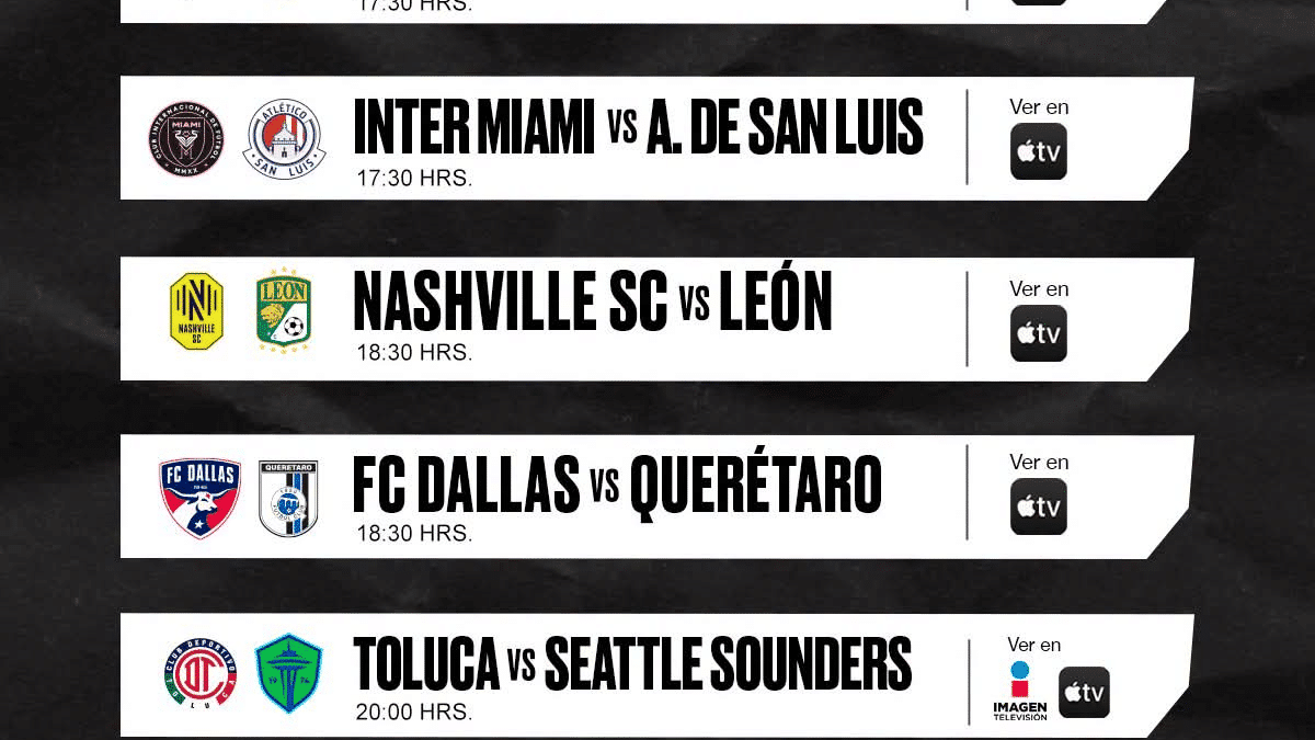 Todos los partidos se transmitirán en vivo a nivel global a través de la plataforma de Apple TV.