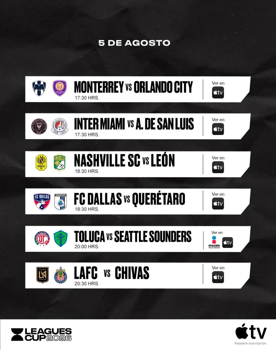 Todos los partidos se transmitirán en vivo a nivel global a través de la plataforma de Apple TV.