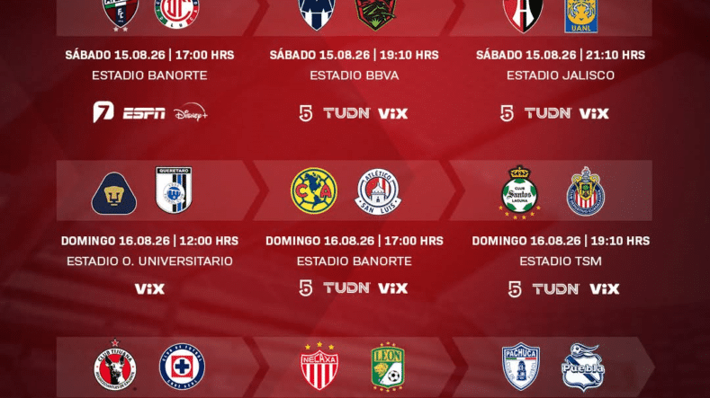 El torneo se reactivará sin el tradicional "viernes botanero" para permitir el descanso de los equipos, abriendo cartelera con el choque entre Atlante y Toluca.
