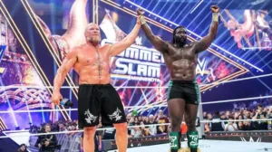 sorpresiva victoria del joven gigante Oba Femi sobre Brock Lesnar