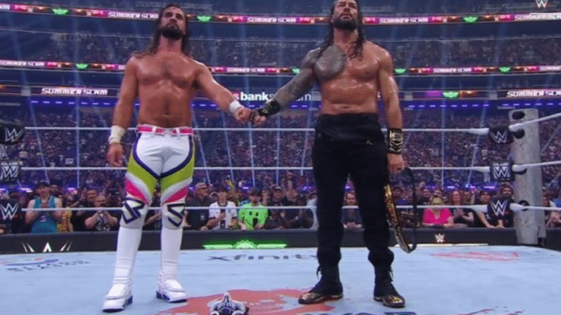 Roman Reigns retuvo el Campeonato Mundial de Peso Pesado ante Seth Rollins.