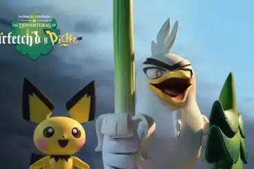 Sirfetch’d y Pichu en la serie stop motion de Pokémon y Aardman