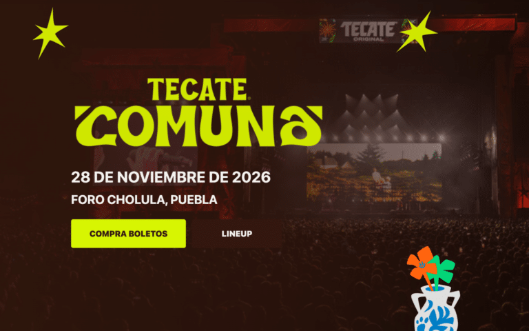 Tecate Comuna 2026 Caifanes, The Flaming Lips y The Mars Volta el 28 de noviembre en el Foro Cholula
