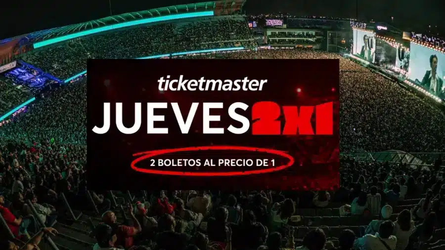 jueves 2x1 ticketmaster