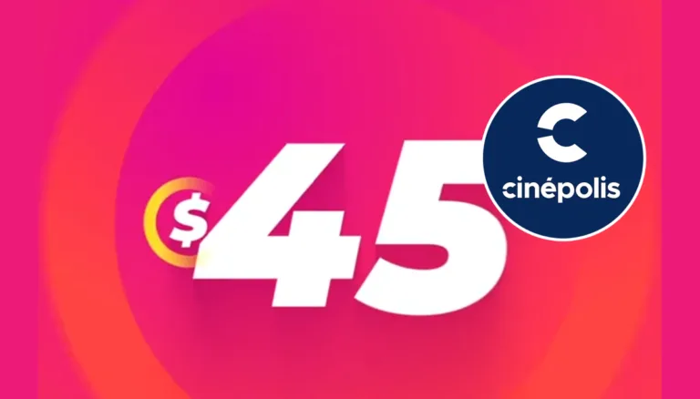 Cinépolis entradas a 45 pesos septiembre 2026