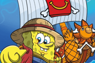 Colaboración McDonalds y One Piece con bob Esponja