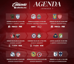 La Jornada 7 del Apertura 2026 de la Liga MX se jugará de forma incompleta debido a que cuatro partidos fueron pospuestos por la Leagues Cup.