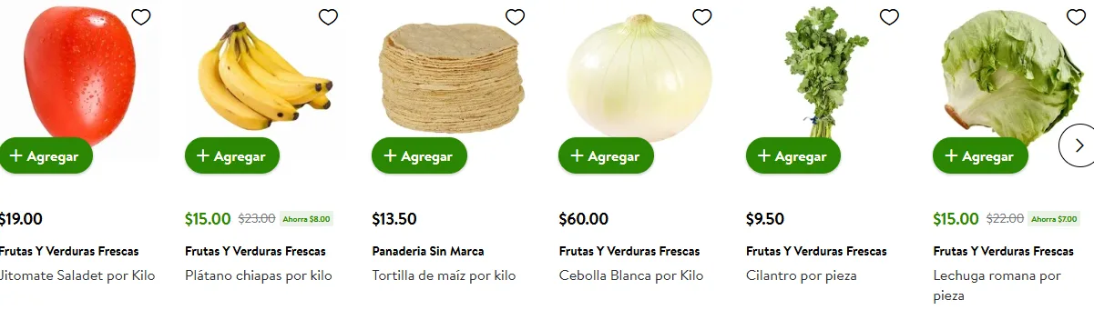Bodega Aurrera con precios del Tianguis de Mamá Lucha en jitomate, plátano, tortilla, cebolla, cilantro y lechuga