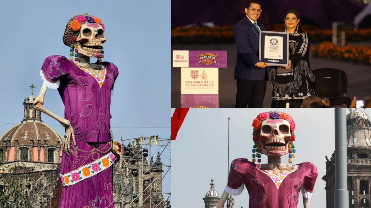 Catrina del Zócalo CDMX rompe récord Guinness con 33.4 metros como la más alta del mundo