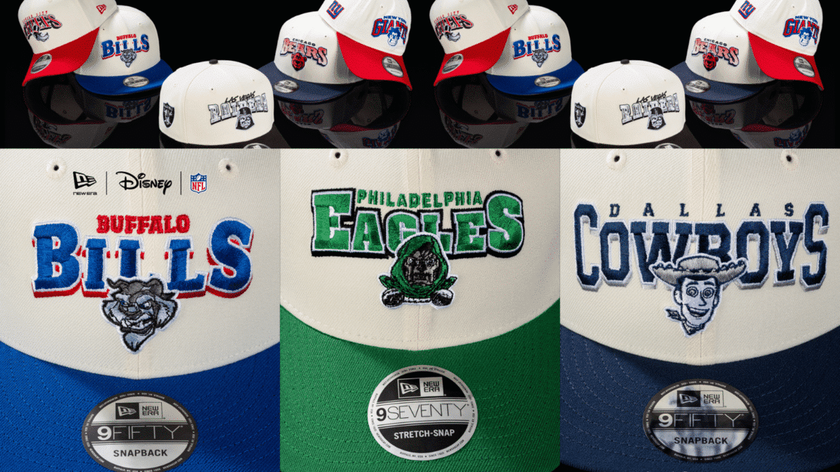 Gorras New Era Disney x NFL: Woody, Darth Vader y Doctor Doom llegan a los 32 equipos