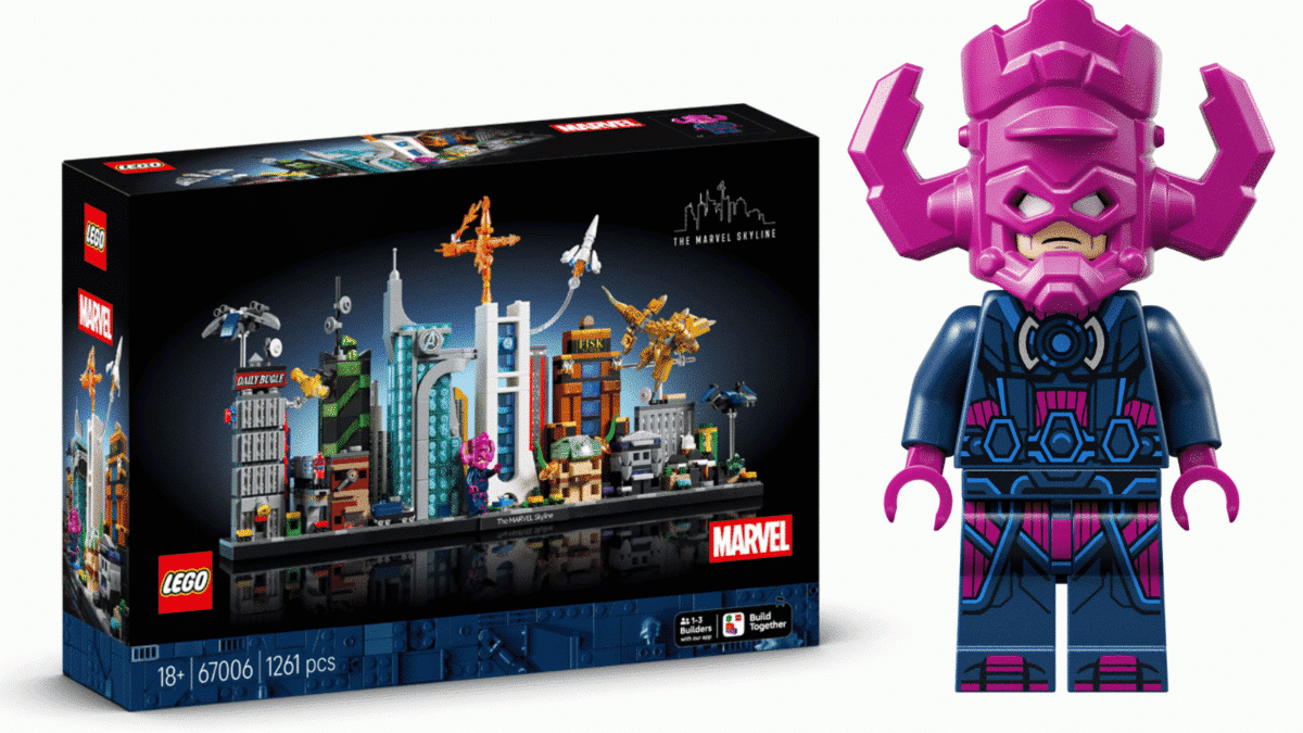 LEGO Marvel Skyline 67006 llega el 1 de enero de 2027 con Galactus, Spider-Man y la Antorcha Humana