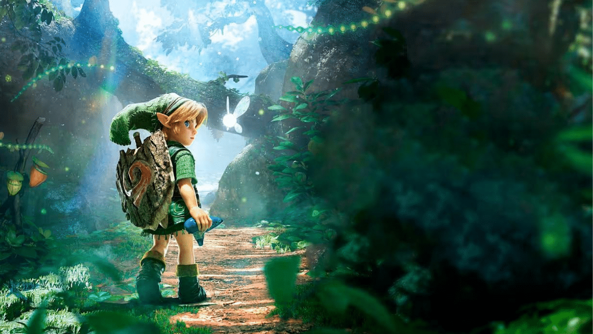 Link con la Ocarina del Tiempo en el remake de Zelda: Ocarina of Time para Nintendo Switch 2.