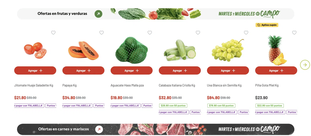 Ofertas en frutas y verduras del Martes y Miércoles del Campo Soriana 13 y 14 de octubre con jitomate a $21.80 el kilo y aguacate Hass en malla a $19.80