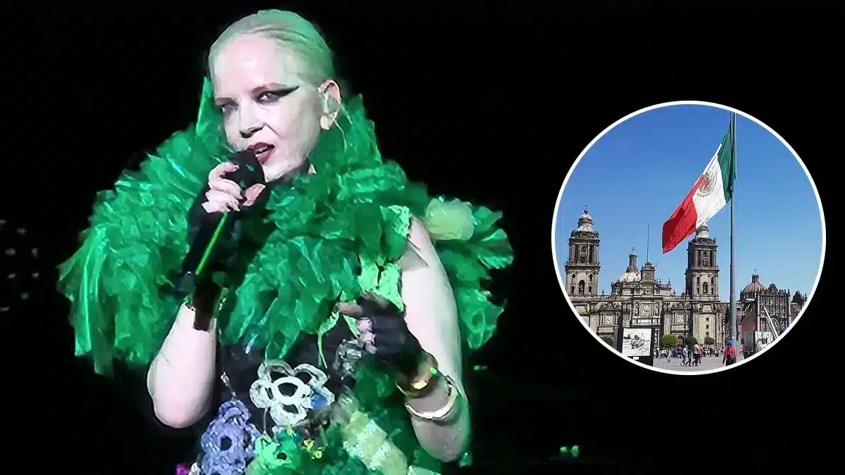Garbage en el Zócalo en noviembre